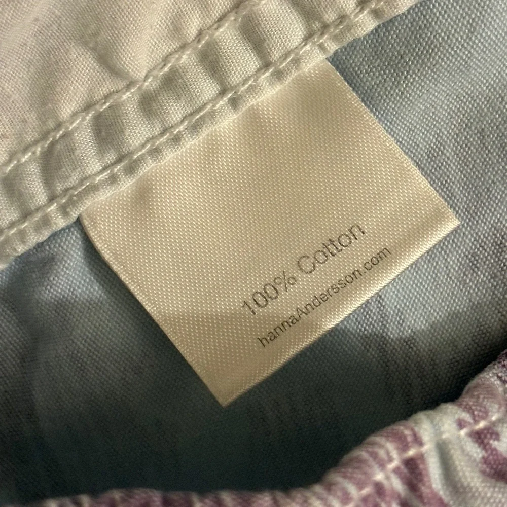 Hanna Andersson Kids Size 130 US 8-10 Purple Blue Abstract Camo‎ Cotton Shorts